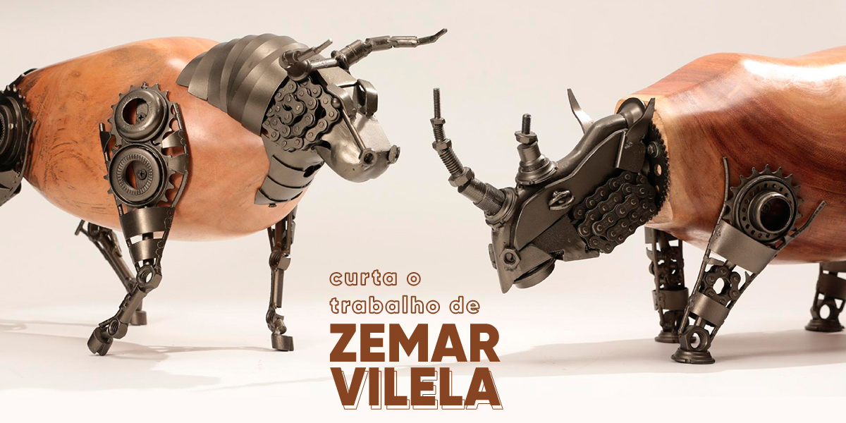 Esculturas de animais de sucata: artista sustentável cria peças incríveis